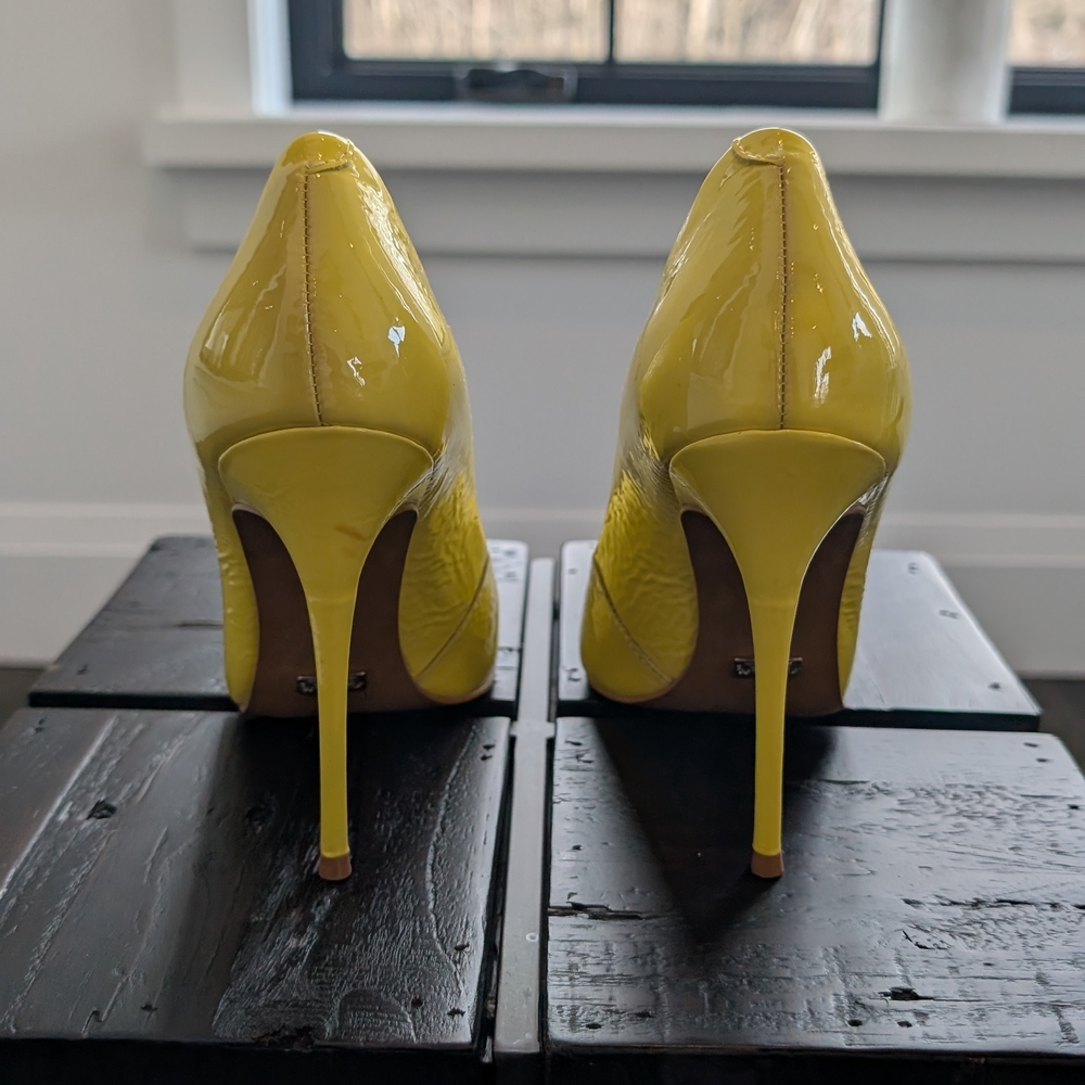 Elegant Yellow Women's Stilettos